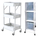 Organizador Carro Plegable Multiuso De 3 Niveles