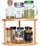 DuoSpin Bambu 360 -  Organizador De Cocina Giratorio 2 niveles